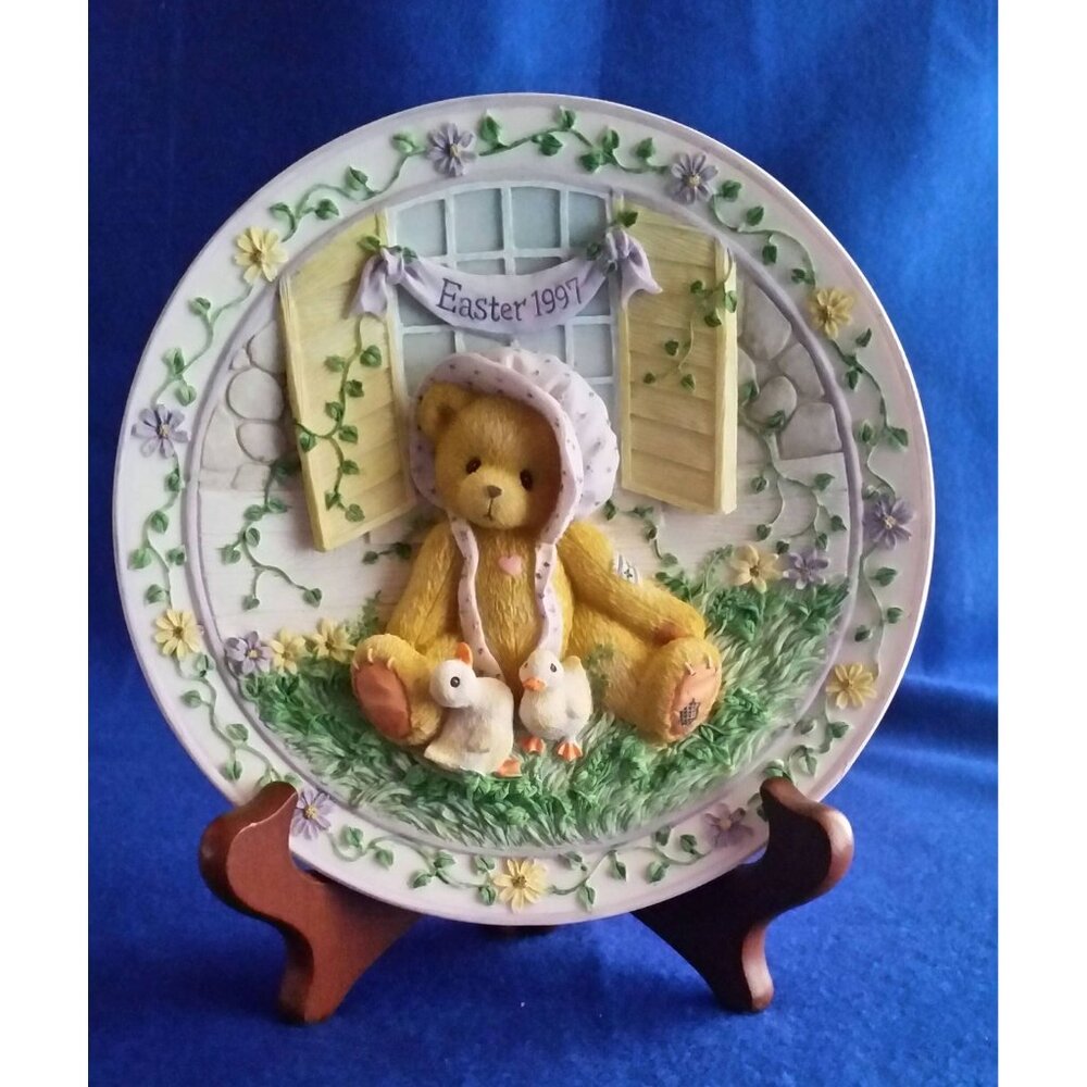 Cherished Teddies Springtime Happiness Decorative Plate 1997 Easter 203009